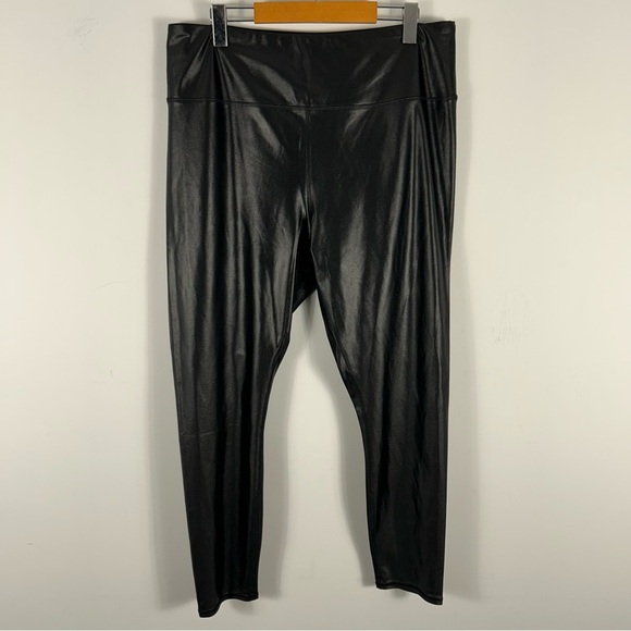 ❤️ NWT maurices Sleek Black Faux Leather Leggings XL - Picture 3 of 10